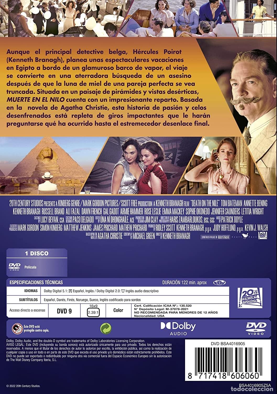 Cine: Muerte en el Nilo [DVD] - Foto 2