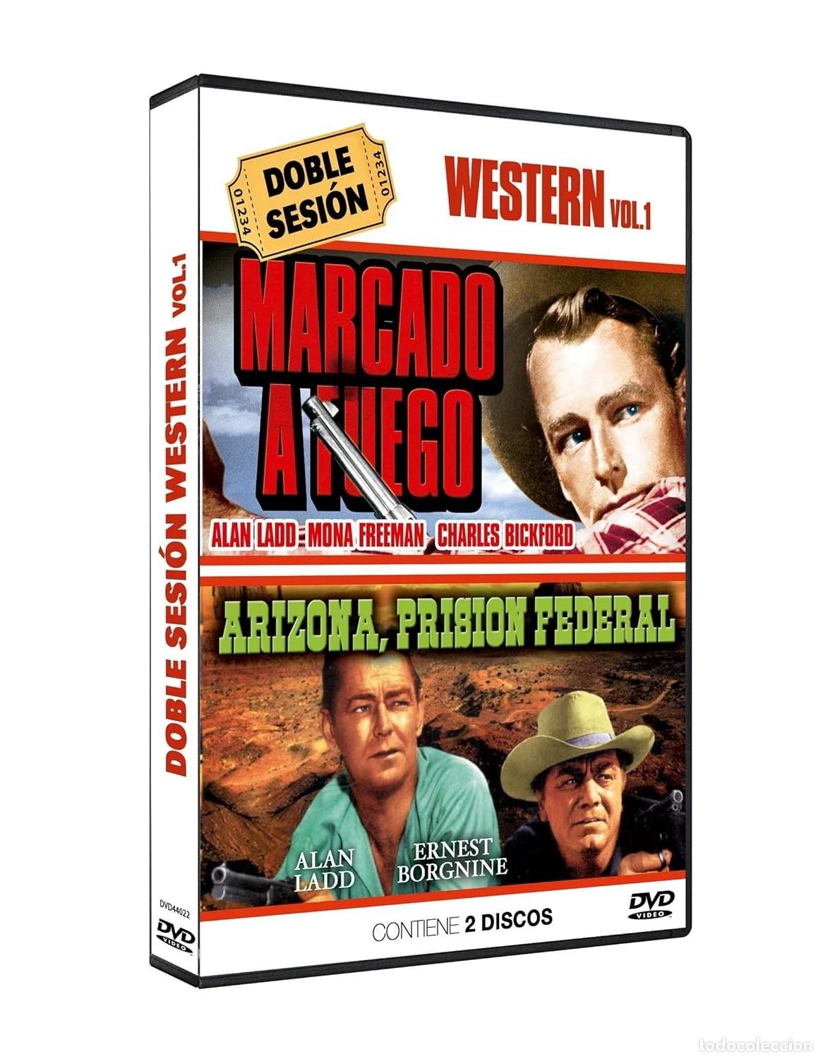 Cine: Marcado a Fuego + Arizona Prision Federal 2 DVD Branded 1950 + The Badlanders 1958 [DVD]