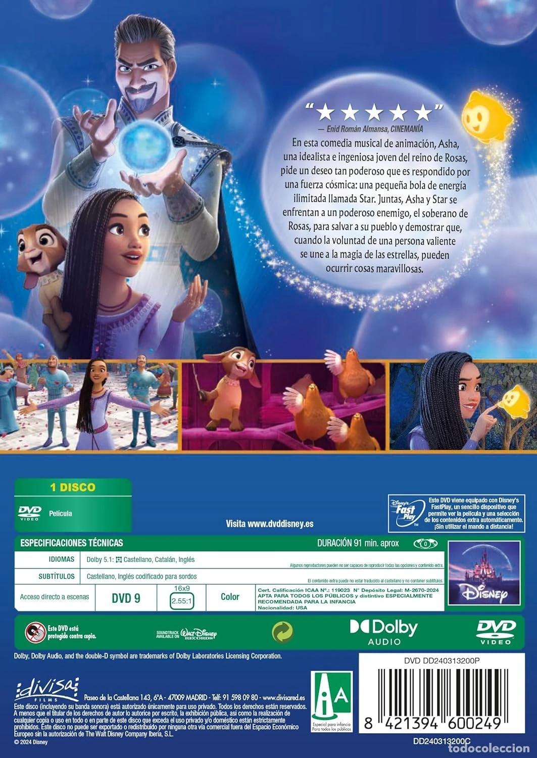 Cine: Wish: El Poder de los Deseos [DVD] (2023) Wish - Foto 2
