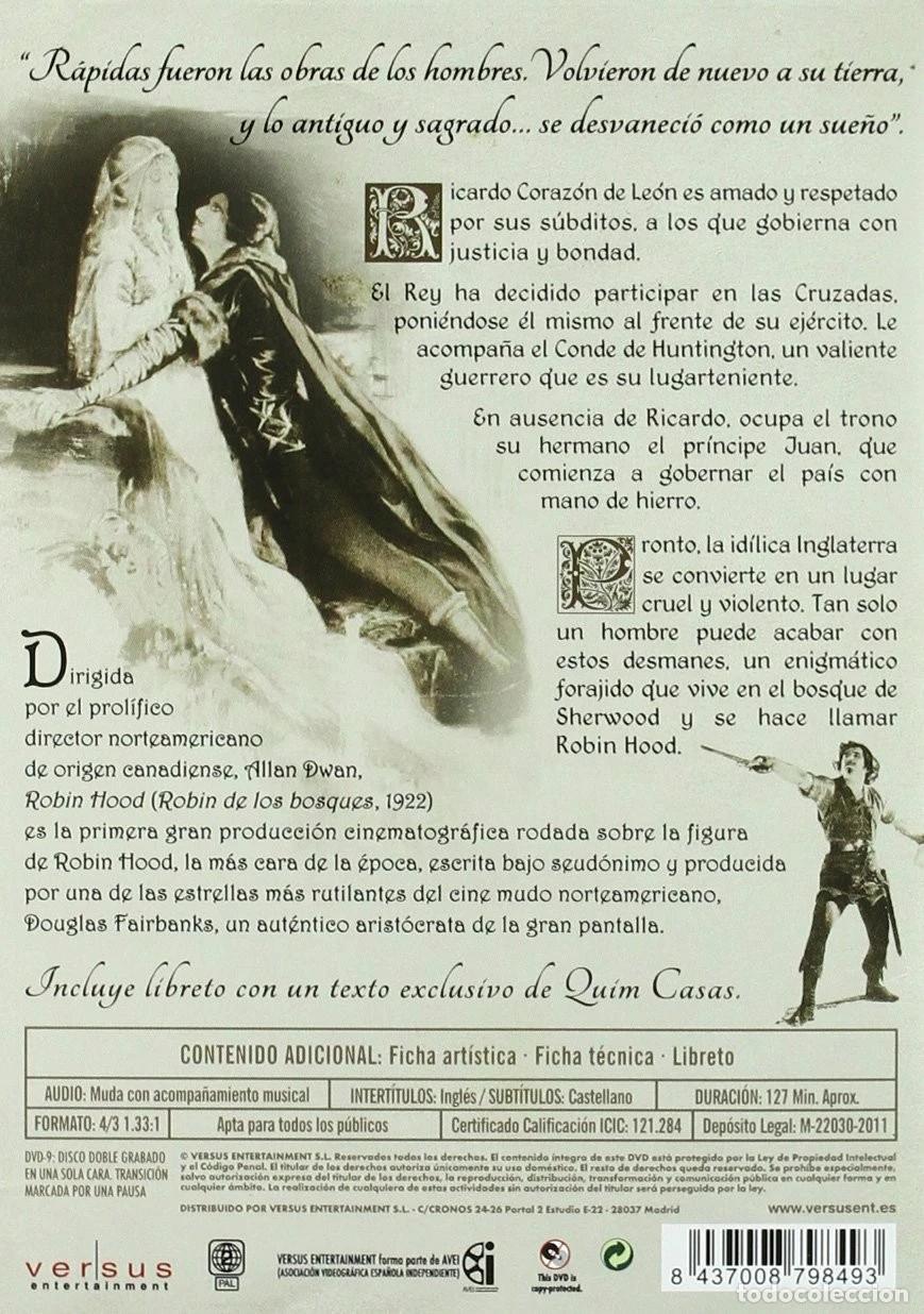 Cine: ROBIN DE LOS BOSQUES (DVD) - Foto 2