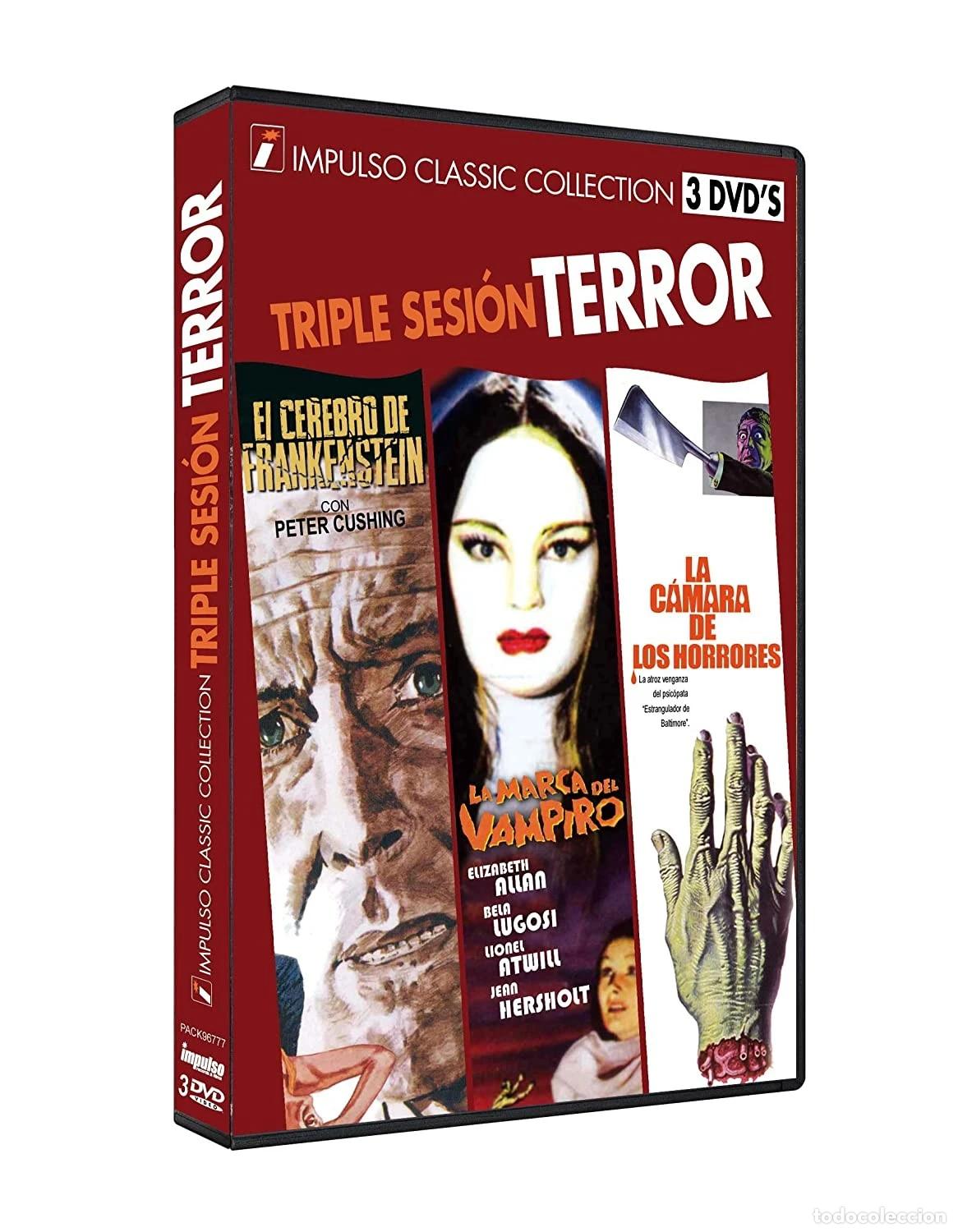Cinema: TRIPLE SESION TERROR El Cerebro de Frankenstein + La Marca del Vampiro + La c&aacute;mara de los horrores 3