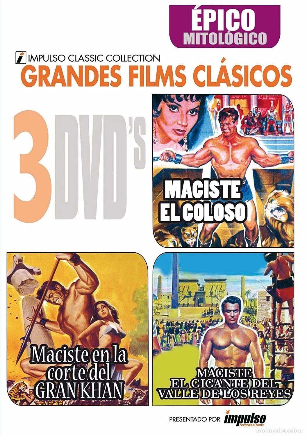 Cinema: Maciste, el coloso + Maciste: En la corte del Gran Khan + Maciste: El gigante del Valle de los Reyes