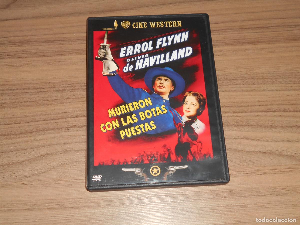 Cine: MURIERON CON LAS BOTAS PUESTAS DVD Errol Flynn OLIVIA DeHAVILLAND Como NUEVA
