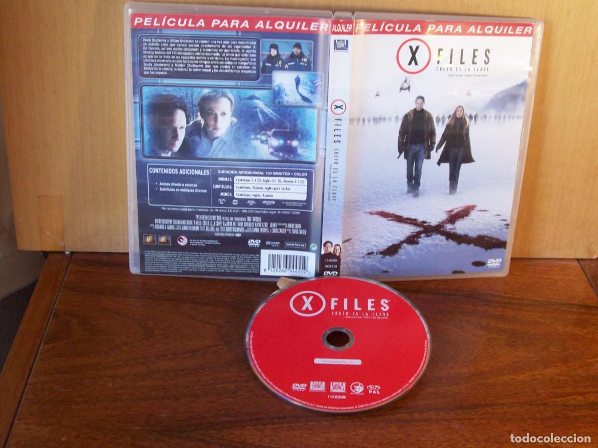 Cine: X FILES (CREER ES LA CLAVE) - DAVID DUCHOVNY - GUILLIAM ANDERSON - DVD EDICION ALQUILER