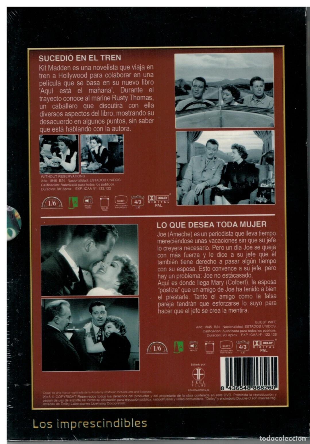 Cinema: SUCEDIO EN EL TREN+LO QUE DESEA TODA MUJER Cine Club con Funda y Libreto 32 Pags