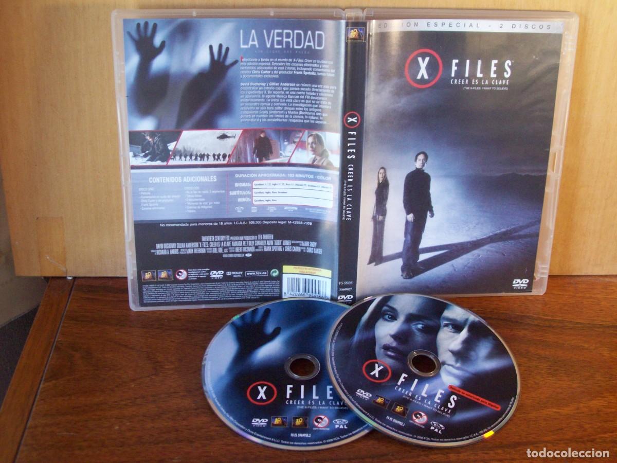 Cine: X FILES (CREER ES LA CLAVE) - DAVID DUCHOVNY - GILLIAN ANDERSON - DOBLE DVD EDICION ESPECIAL