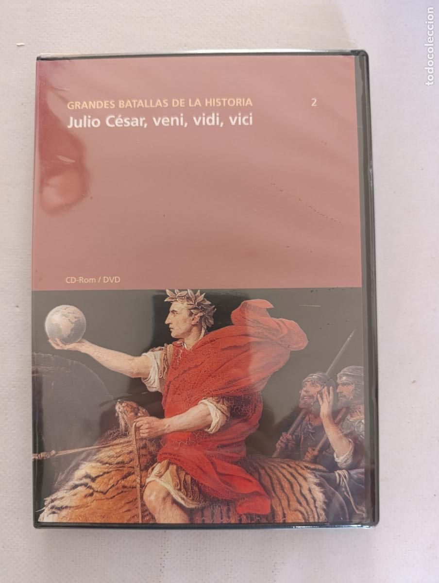 Cine: DVD JULIO CESAR, VENI, VIDI, VICI - GRANDES BATALLAS DE LA HISTORIA N&ordm; 2 - NUEVO, PRECINTADO (L8)