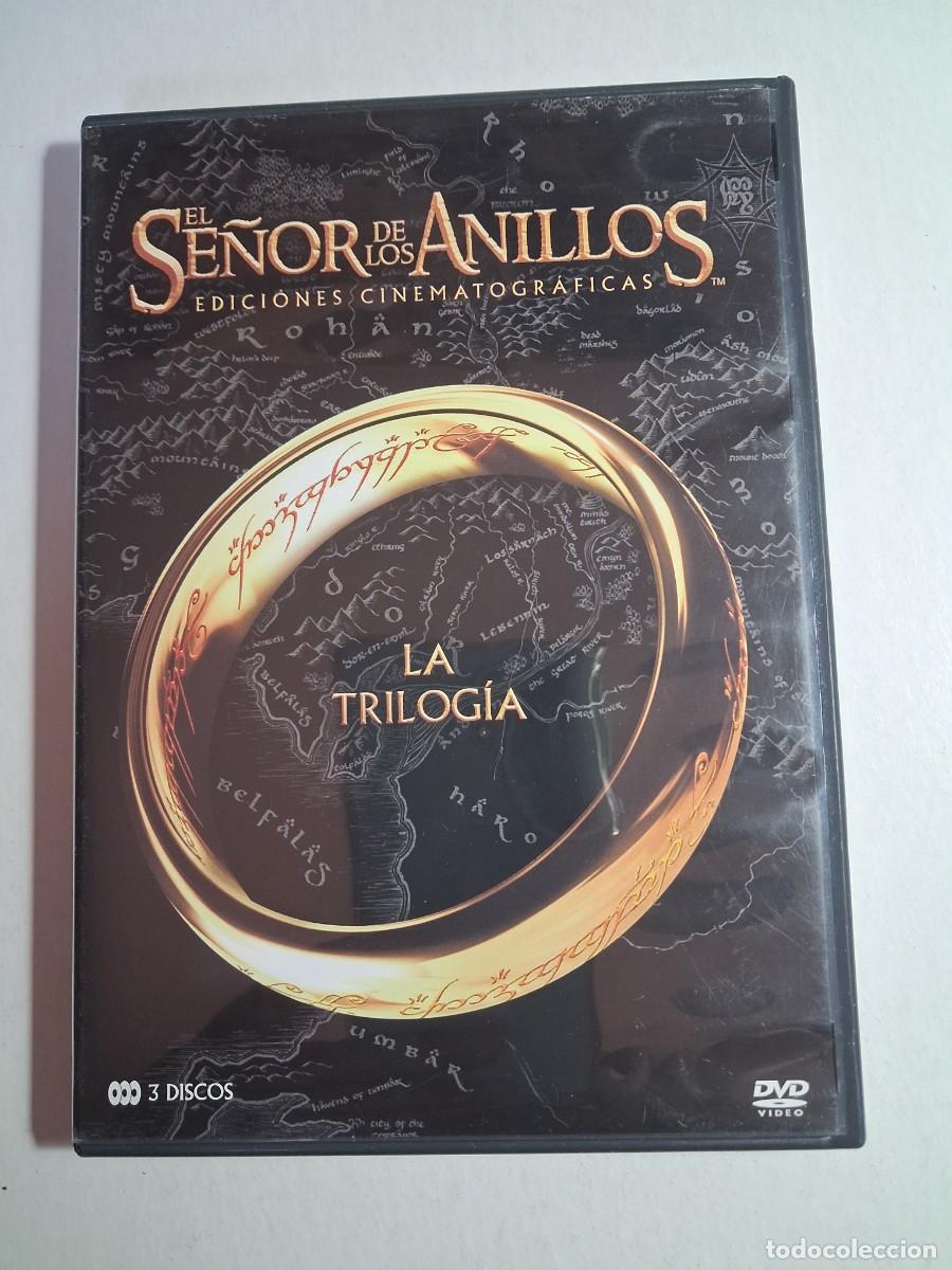Cine: dvd 3 discos el se&ntilde;or de los anillos, trilog&iacute;a. 171, 172 y 192 min (seminuevo)