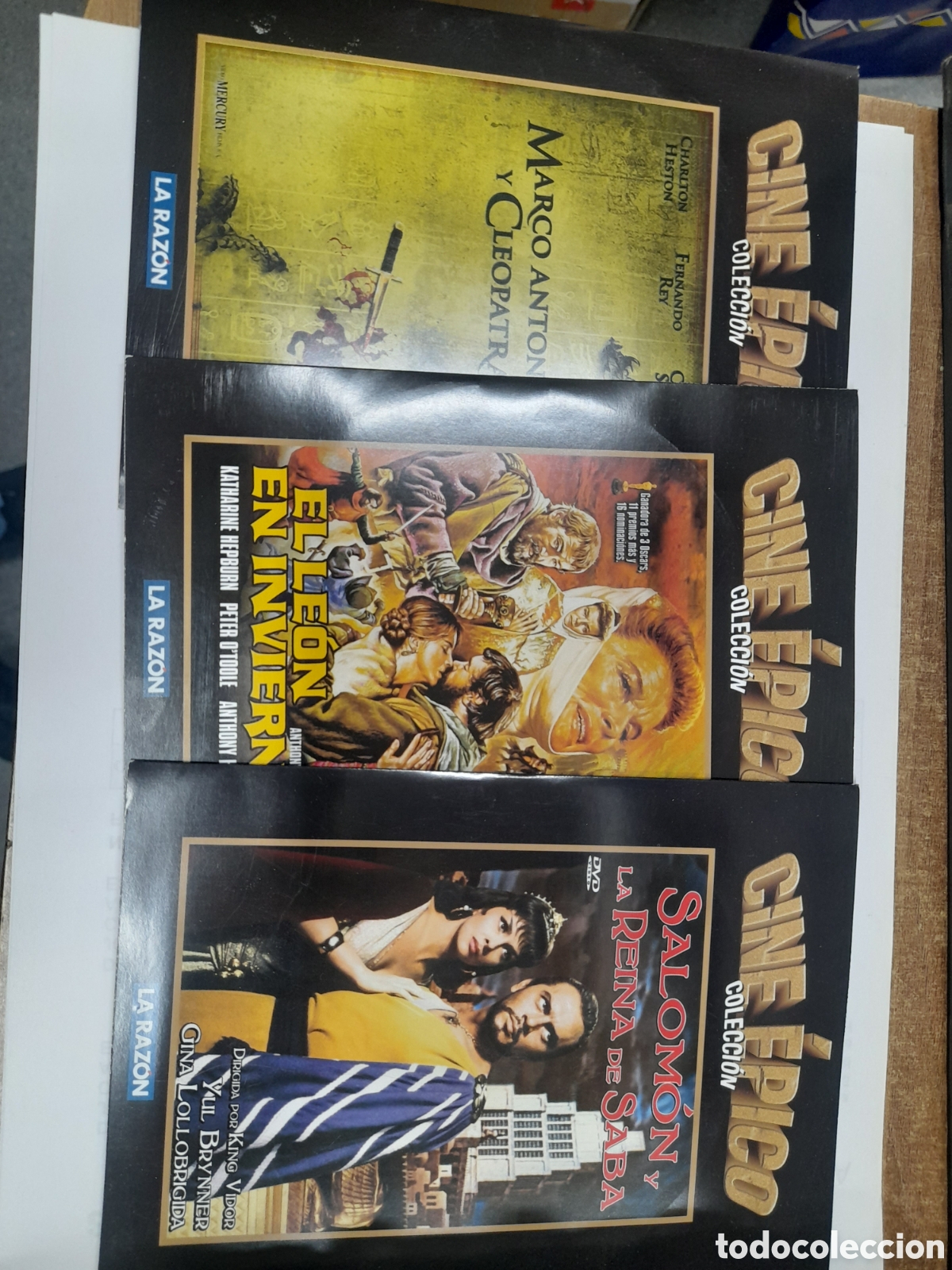 Cine: Cine &Eacute;PICO. Pack 3 Pel&iacute;culas. Salom&oacute;n y la Reina...El Le&oacute;n de invierno. Marco Antonio y Cleopatra.