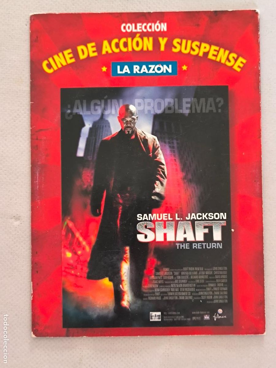 Cine: DVD SHAFT - SAMUEL L. JACKSON - FUNDA FINA CARTON (5S)