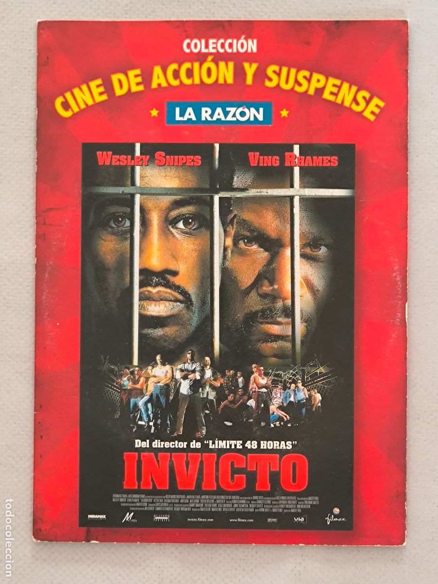 Cine: DVD INVICTO - FUNDA FINA CARTON (5S)