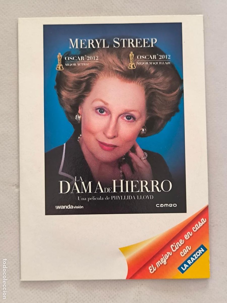 Cine: DVD LA DAMA DE HIERRO - FUNDA FINA CARTON (5S)