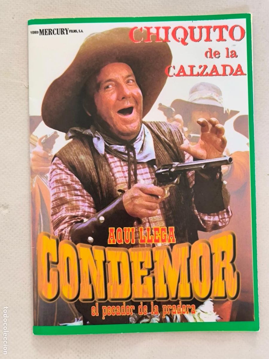 Cine: DVD AQUI LLEGA CONDEMOR EL PECADOR DE LA PRADERA - CHIQUITO DE LA CALZADA - FUNDA FINA CARTON (5S)