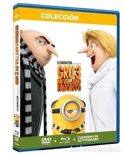 Kino: Gru 3 Mi villano favorito BLU-RAY DISC+DVD+CUADERNO DE ACTIVIDADES [Blu-ray]