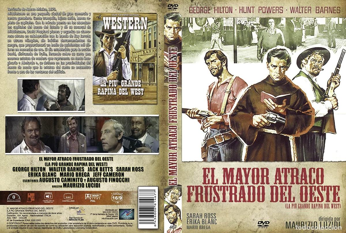 Kino: EL MAYOR ATRACO FRUSTRADO DEL OESTE 1967 La pi&ugrave; grande rapina del west