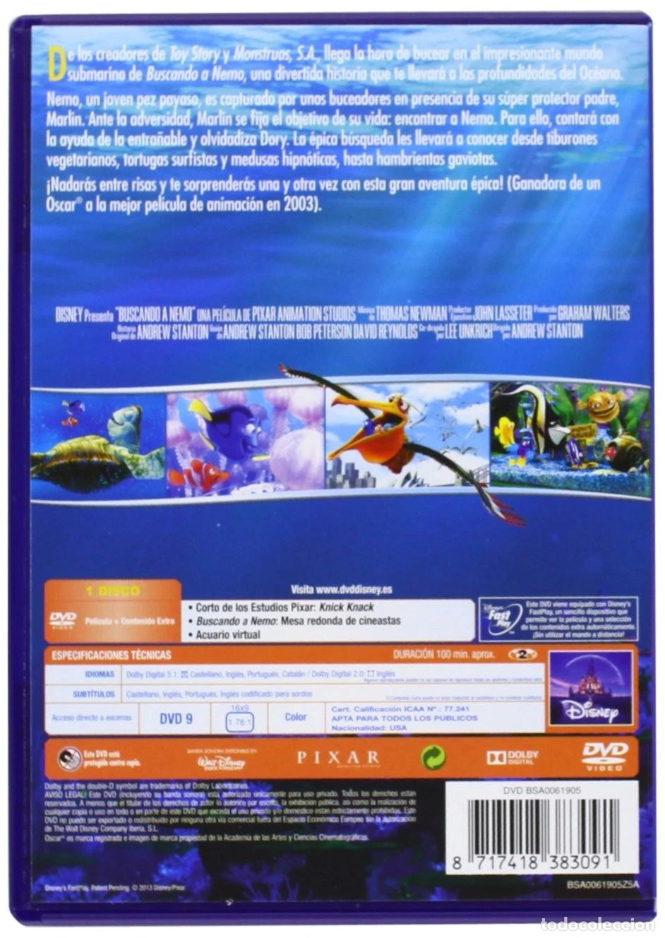 Cine: Buscando A Nemo [DVD] - Foto 2