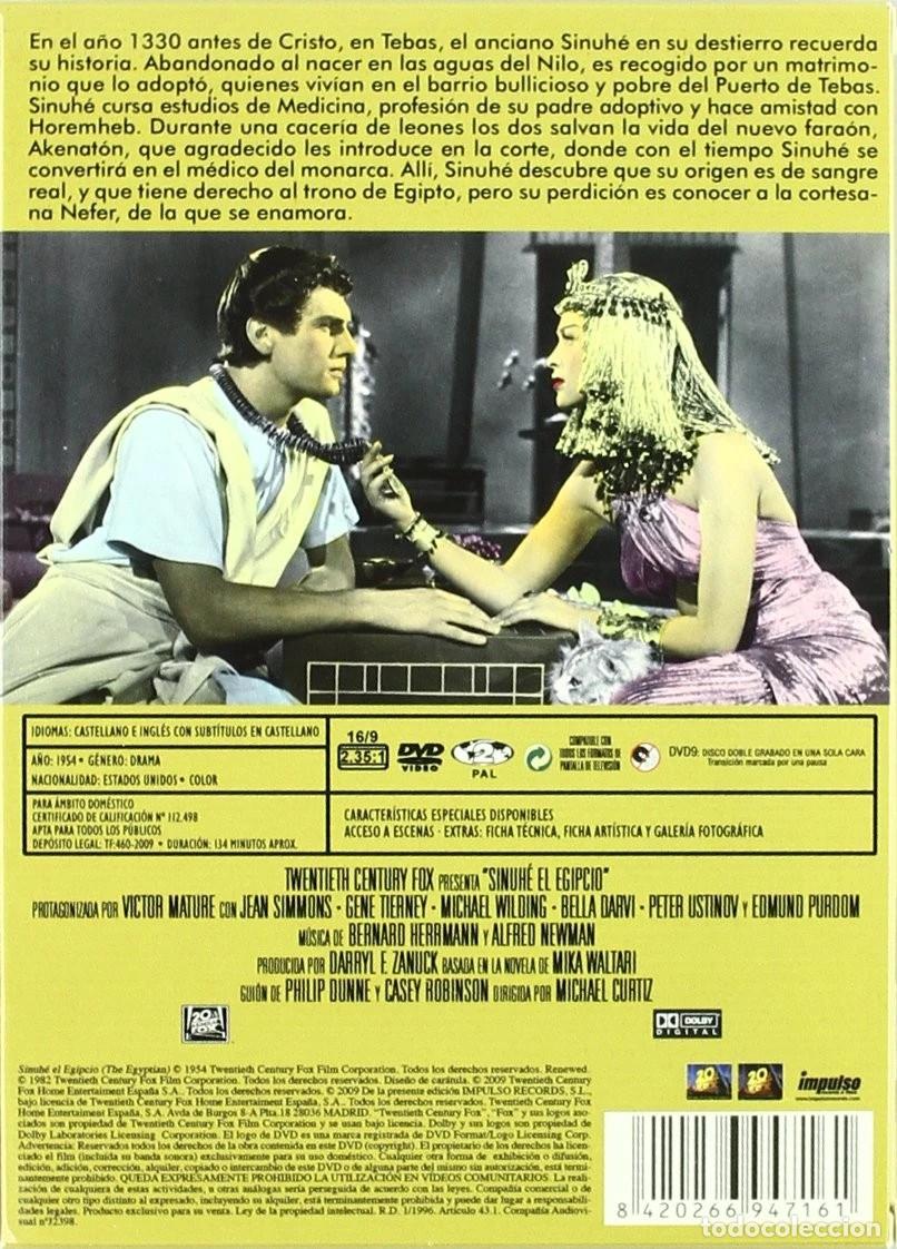 Cine: SINUHE EL EGIPTO (DVD) - Foto 2