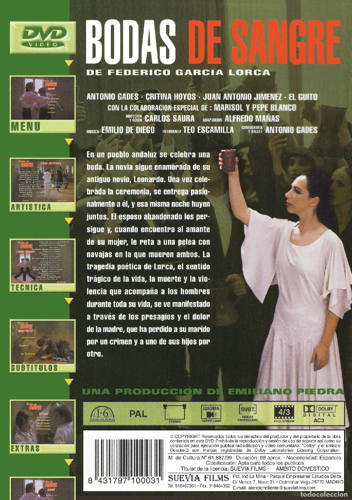 Cine: Bodas De Sangre [DVD] (1981) - Foto 2