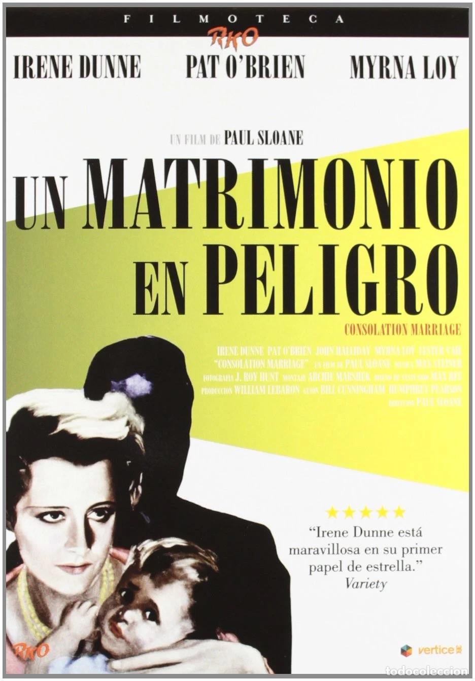 Cine: Un Matrimonio En Peligro [DVD] (1931) Consolation Marriage