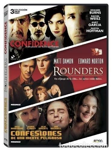 Cinema: CONFIDENCE+ROUNDERS+CONFESIONES DE UNA MENTE PELIGROSA (DVD)