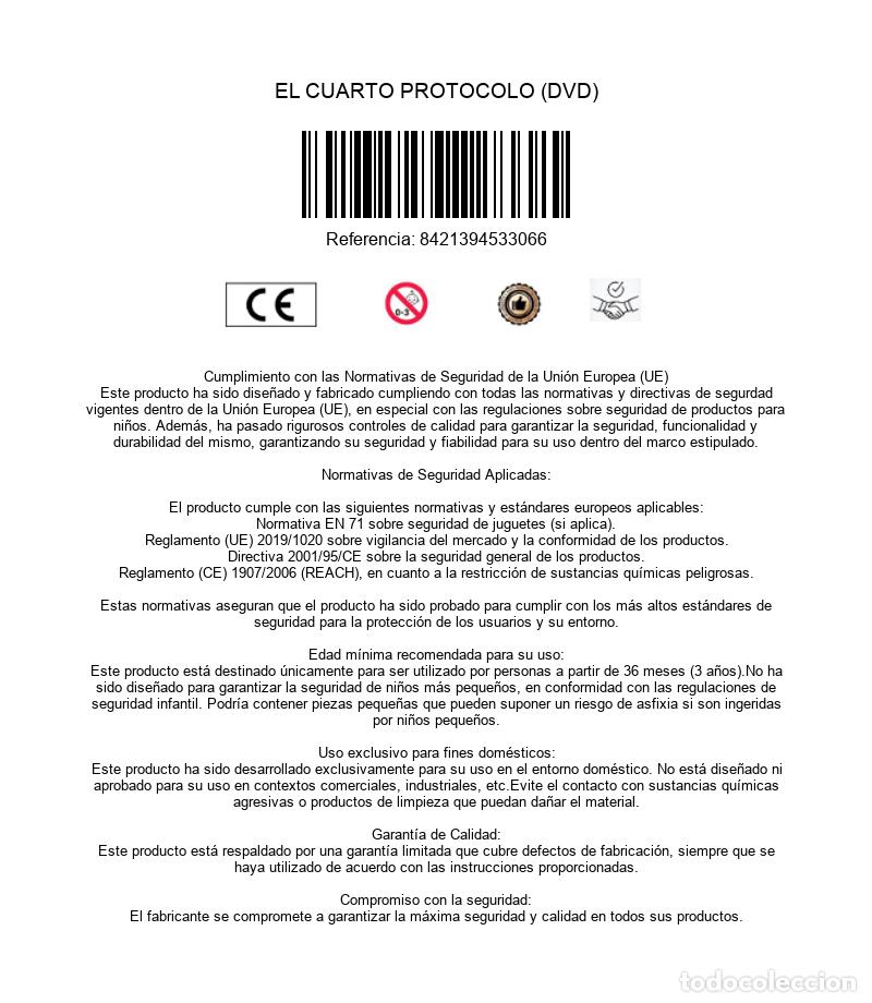 Cine: EL CUARTO PROTOCOLO (DVD) - Foto 3