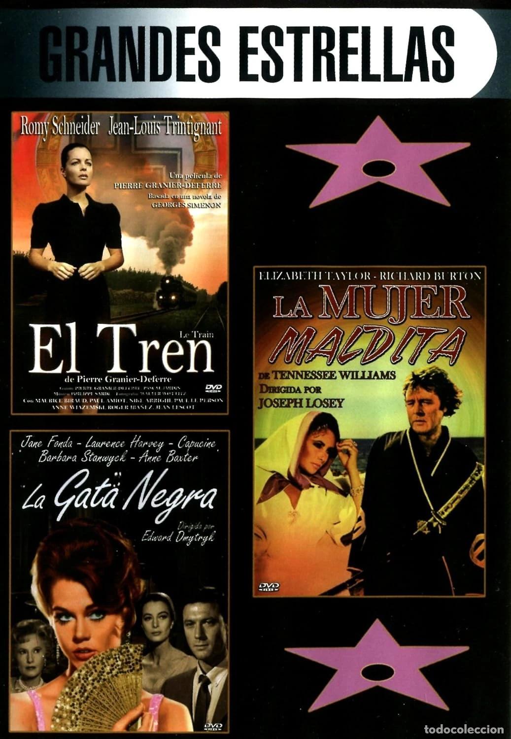 Cinema: El Tren + La Gata Negra + La Mujer Maldita [DVD] estuche fino (1973, 1962, 1968) Le Train + Walk on