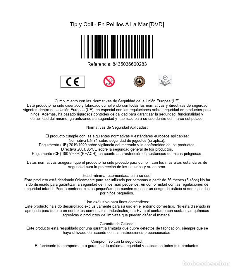 Cine: Tip Y Coll - En Pelillos A La Mar [DVD] - Foto 3
