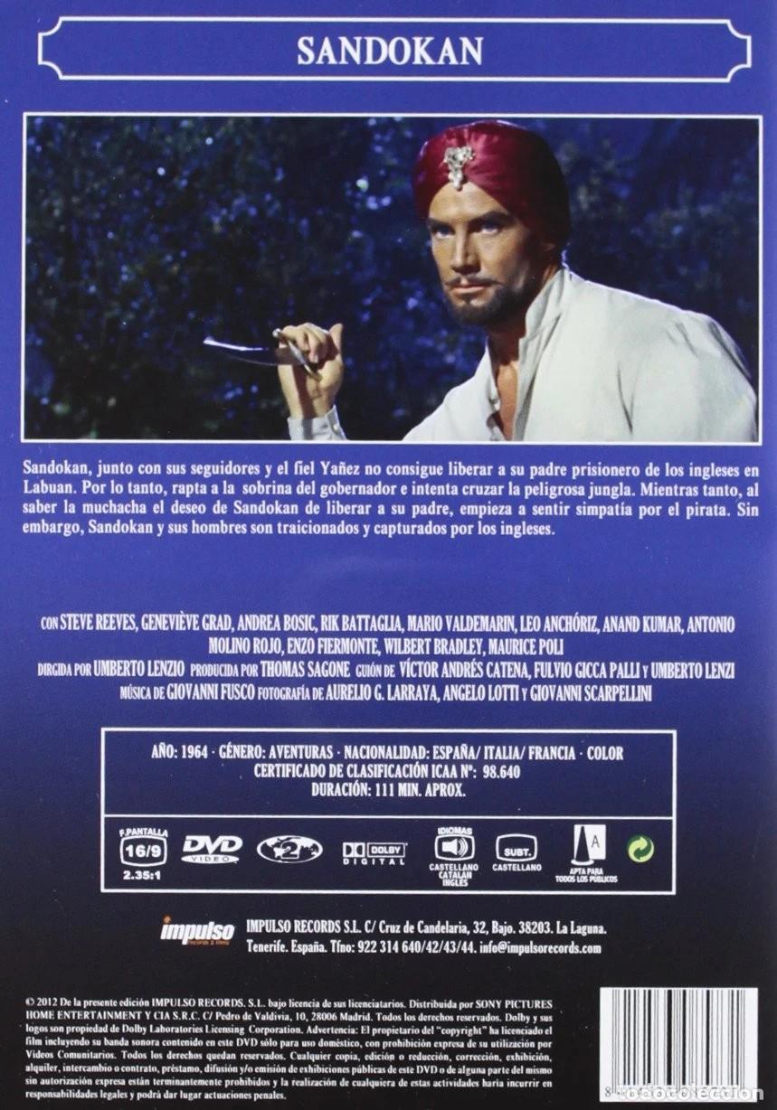 Cine: Sandokan [DVD] - Foto 2