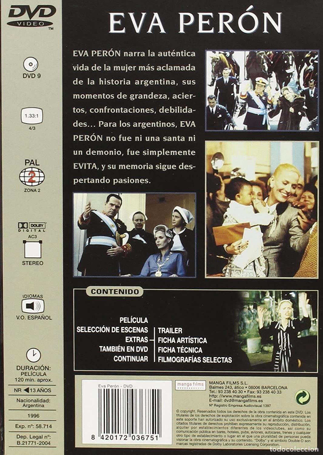 Cine: Eva Per&oacute;n [DVD] (1996) - Foto 2
