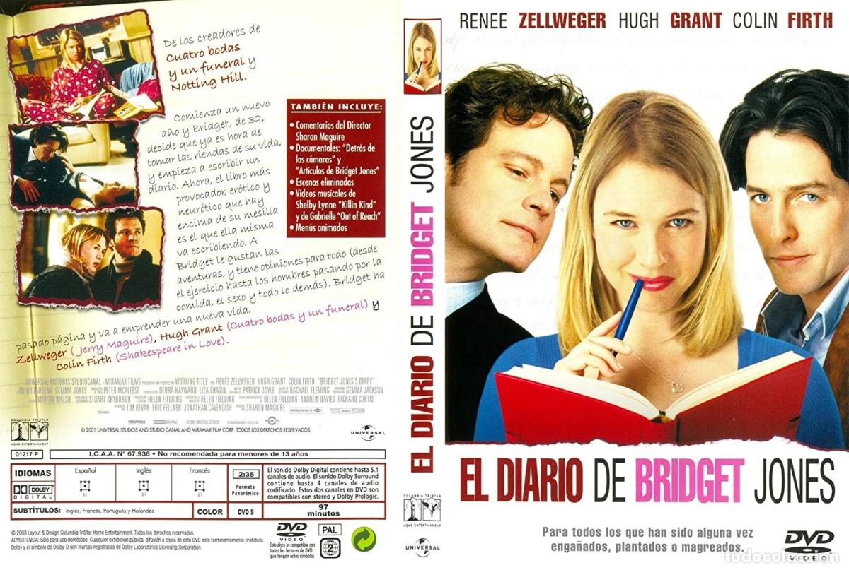 Cinema: El diario de bridget jones ORIGINAL con extras Primera edicion SONY
