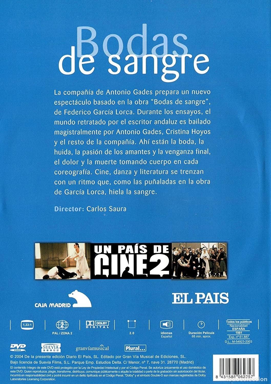 Cine: Bodas De Sangre (DVD) - Foto 2