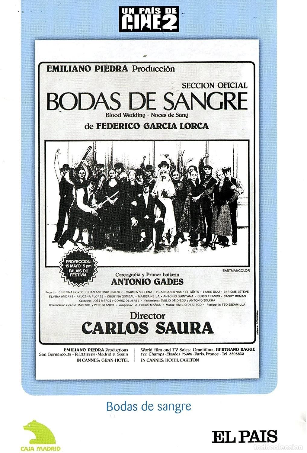 Cin&eacute;ma: Bodas De Sangre (DVD)
