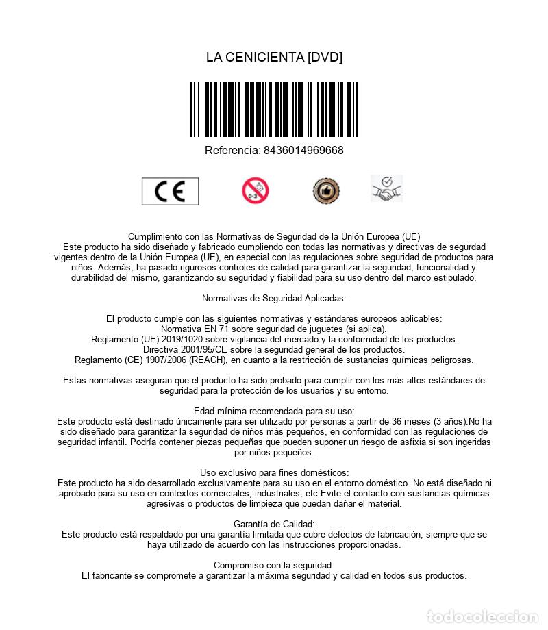 Cine: LA CENICIENTA [DVD] - Foto 2