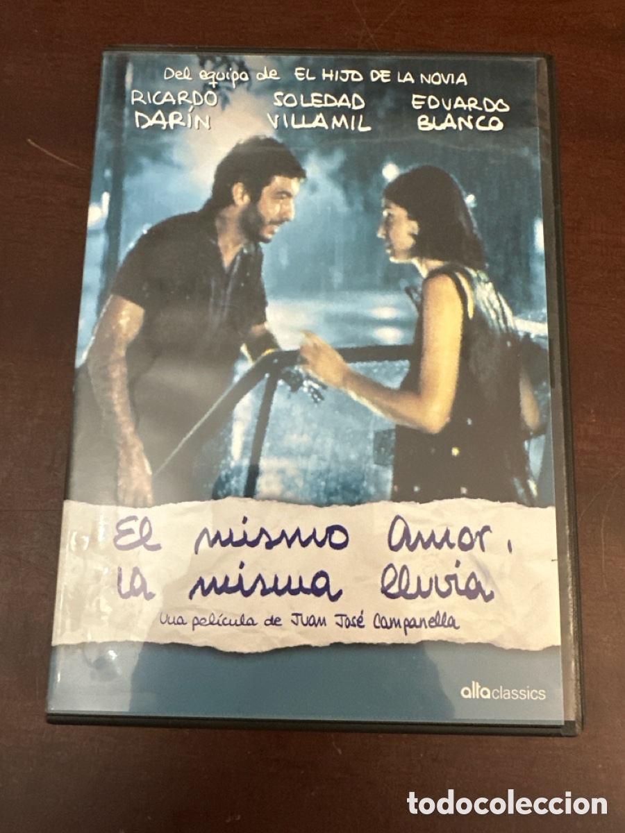 Cine: D.V.D. DE EL MISMO AMOR LA MISMA LLUVIA CON RICARDO DARIN
