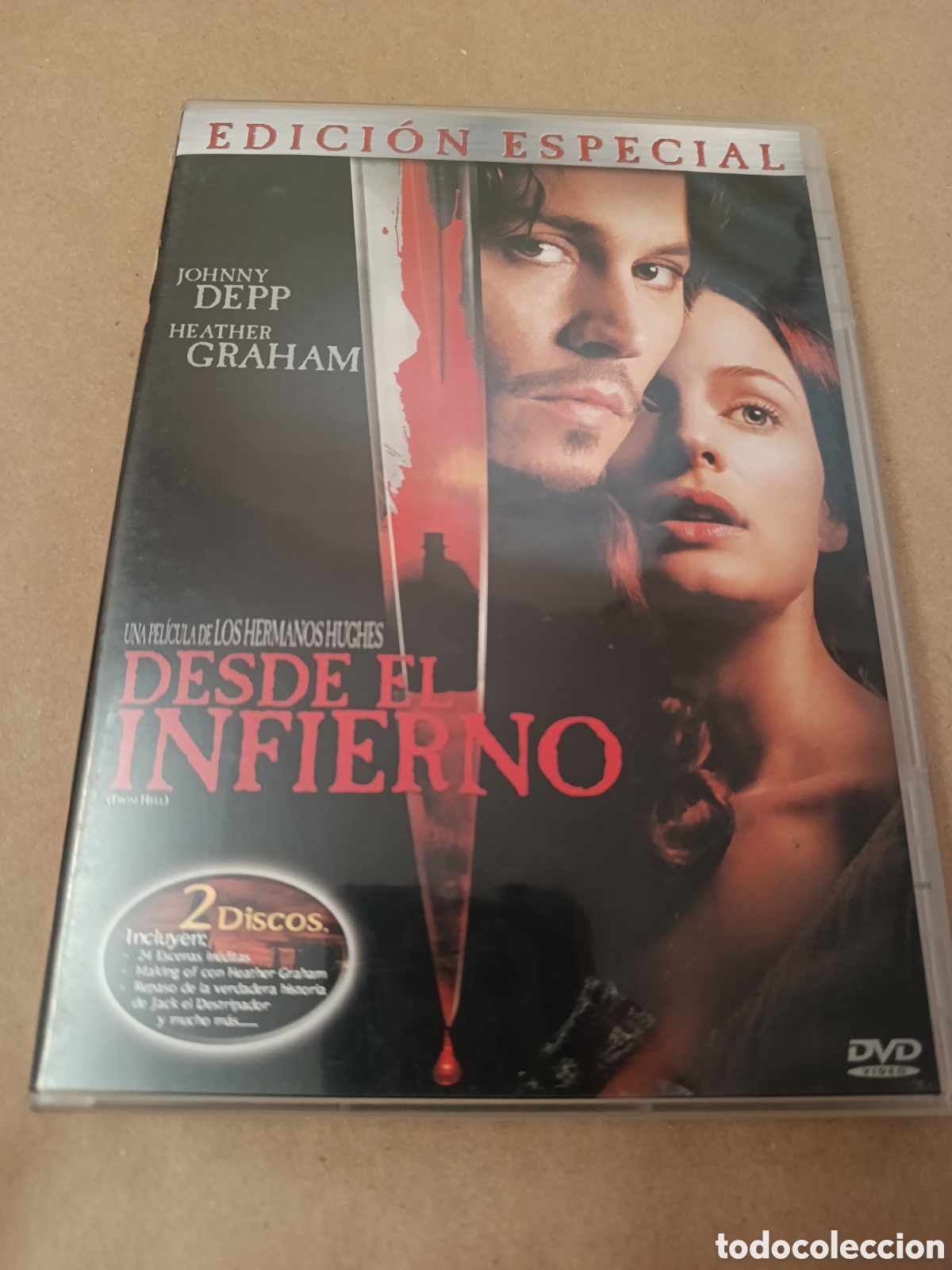 Cinema: Dvd. Desde el infierno. 2 dvds. Con Johnny Depp.