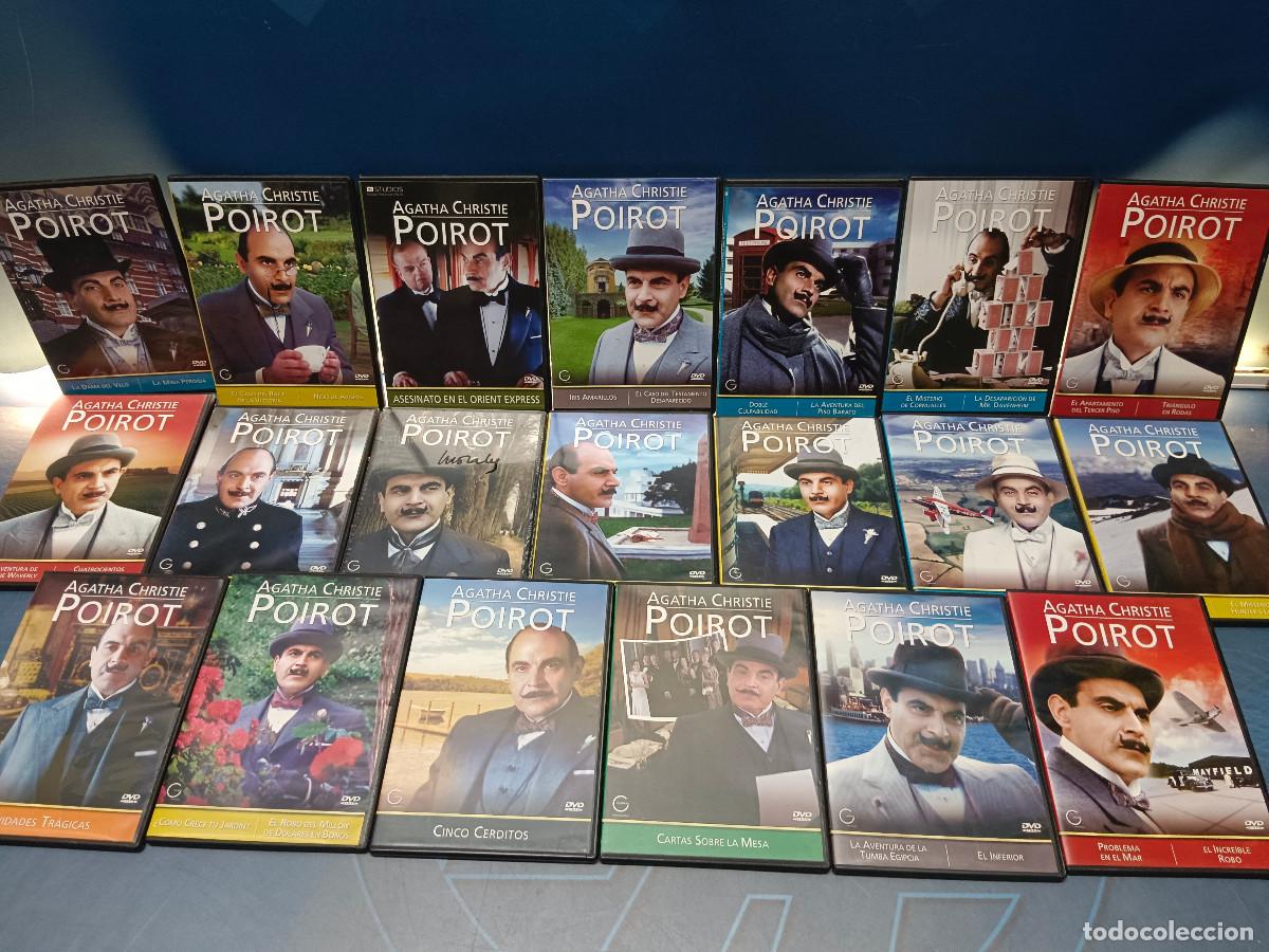 Cine: Lote 25 DVDs, Agatha Christie, Poirot, casi completa