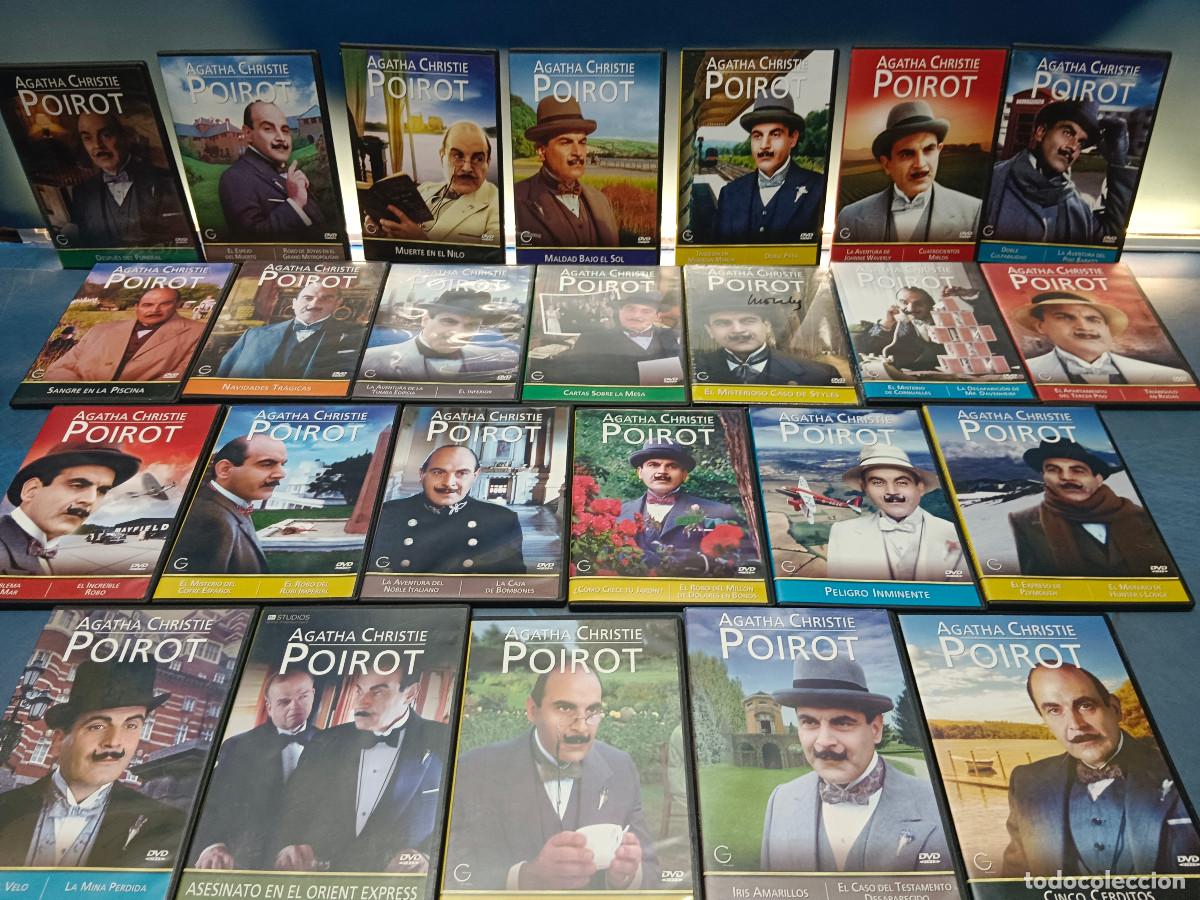 Cine: Lote 25 DVDs, Agatha Christie, Poirot, casi completa