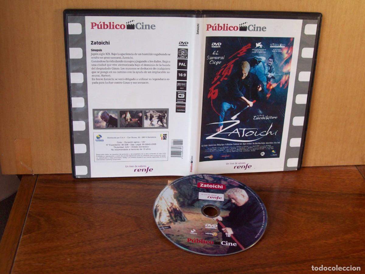 Cine: ZATOICHI (EL SAMURAI CIEGO) - BEAL TAKESHI - TADANOBU DVD CAJA FINA EDICION PERIODICO PUBLICO