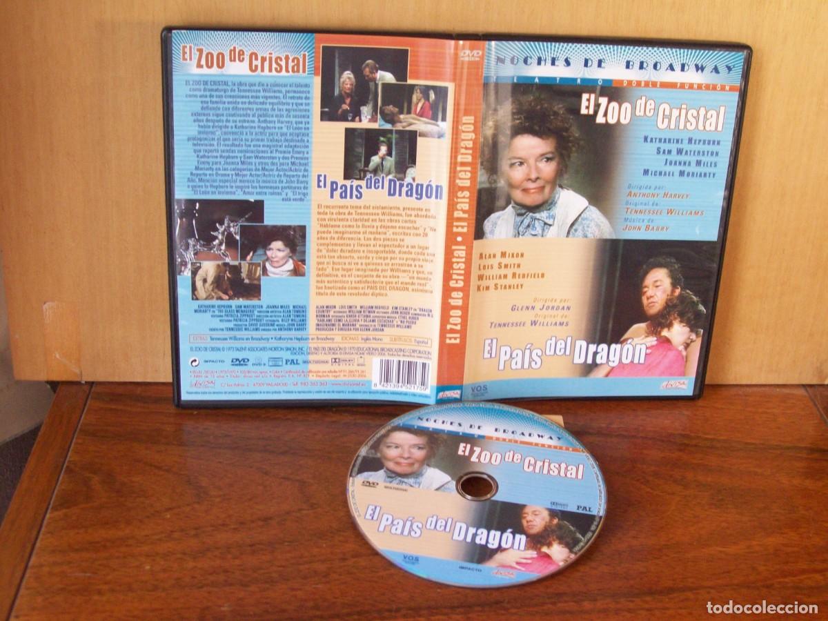 Cine: EL ZOO DE CRISTAL - KATHERINE HEPBURN + EL PAIS DEL DRAGON ALAN MIXON - 2 P&Egrave;LICULAS EN 1 DVD