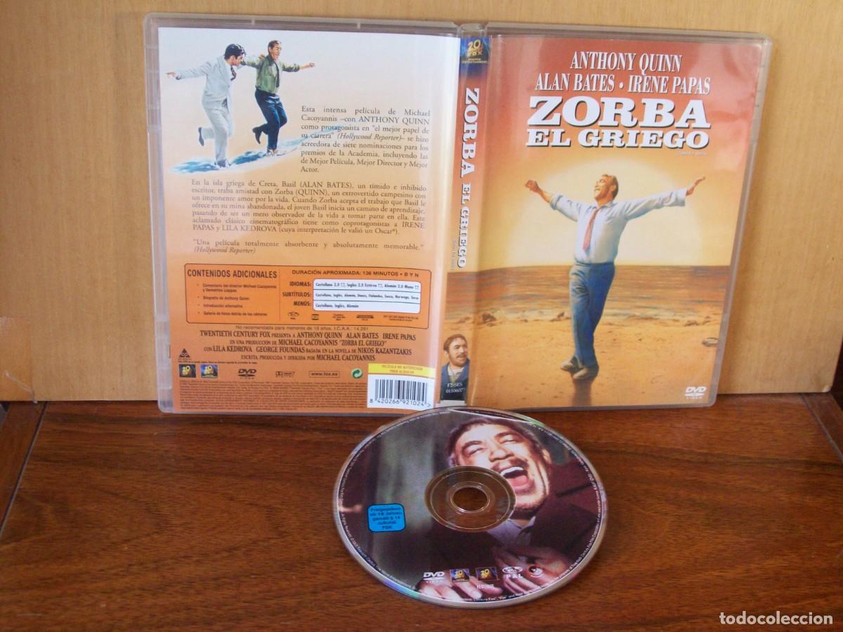 Cine: ZORBA EL GRIEGO - ANTHONY QUINN - ALAN BATES - IRENE PAPAS - DVD EN BLANCO Y NEGRO