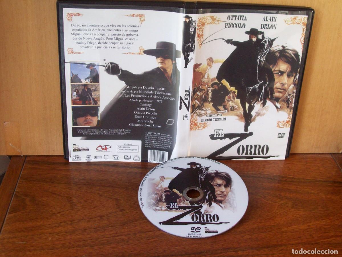 Cine: EL ZORRO - ALAIN DELON - OTTAVIA PICCOLO - ENZO CERUSICO - GIACOMO ROSSI STUART - DVD