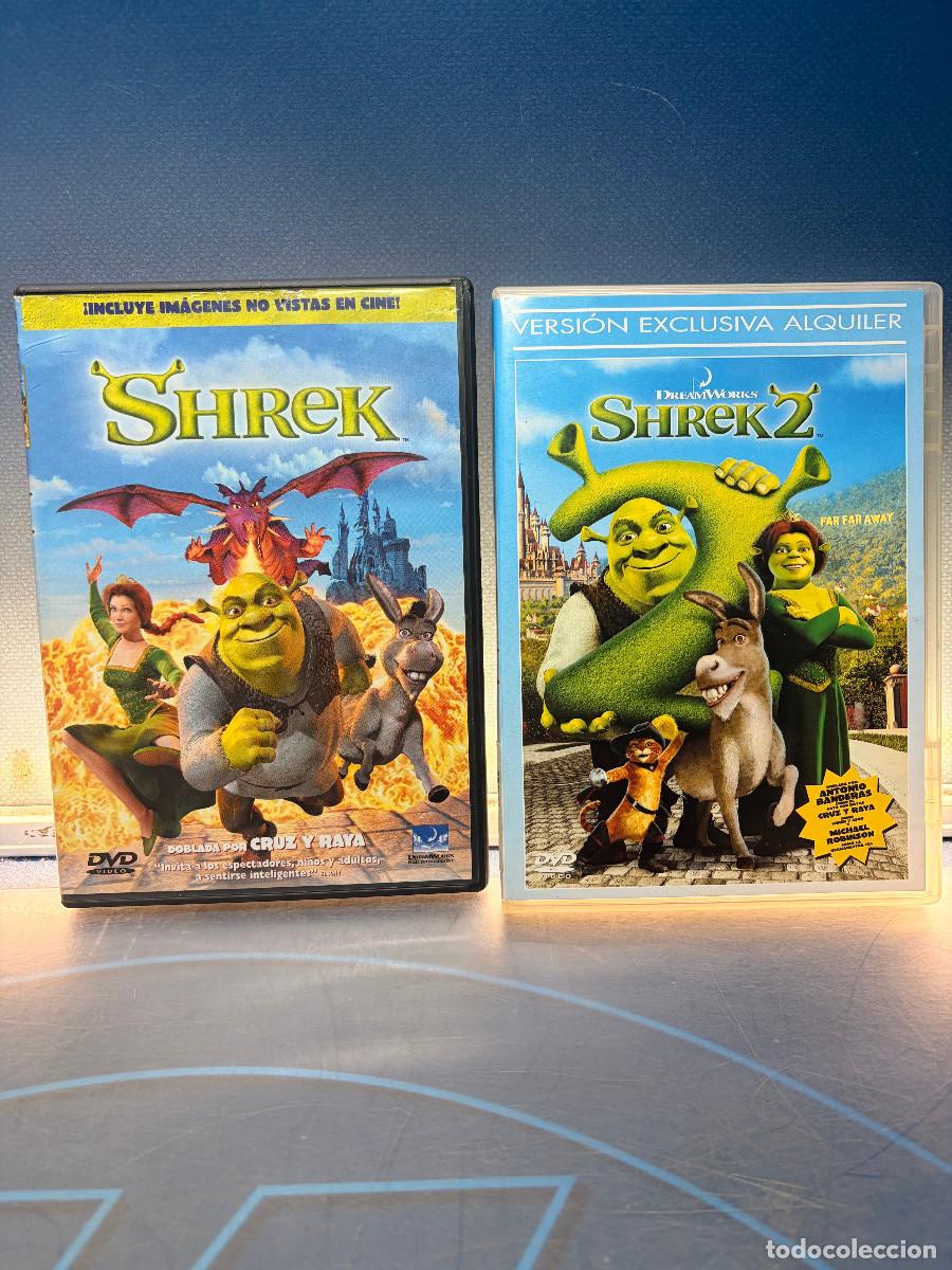 Cine: Lote 2 Dvd, Buen Estado, Shrek 1 y 2