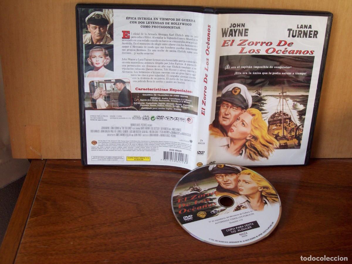 Cine: EL ZORRO DE LOS OCEANOS - JOHN WAYNE - LANA TURNER - DAVID FARRAR - LELY BETIGER - DVD