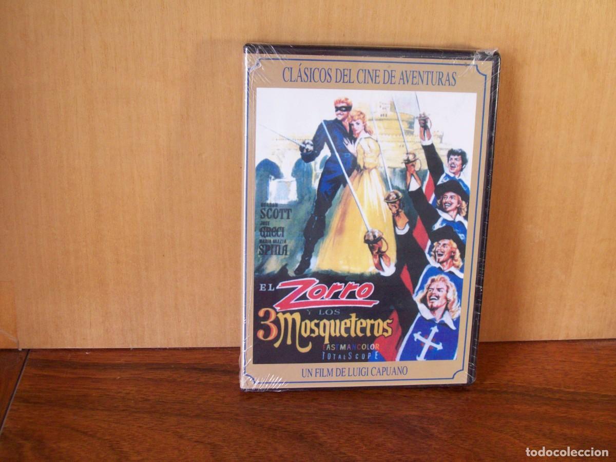Cine: EL ZORRO Y LOS 3 MOSQUETEROS - GORDON SCOTT - JOSE GRECI - MARIA GRACIA ES DVD NUEVO PRECINTADO
