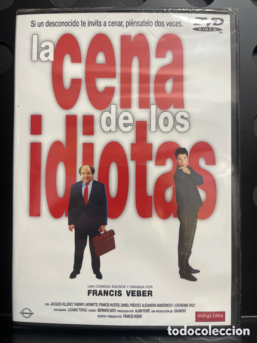 Cine: LA CENA DE LOS IDIOTAS de FRANCIS VEBER 76&rsquo; DVD 14&rsquo; EXTRAS PRECINTADO ( 1998 )