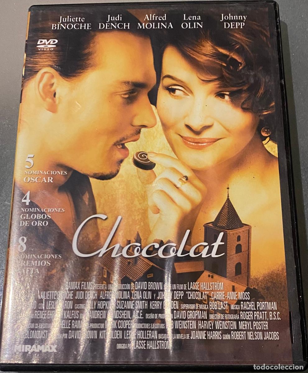 Cine: 'Chocolat' con Johnny Depp y Juliette Binoche. Comedia rom&aacute;ntica. Savor Ediciones. 2000. Buen estado
