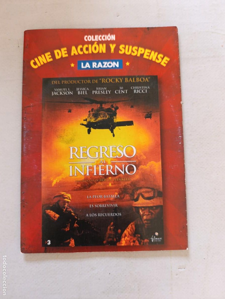Cine: DVD REGRESO AL INFIERNO - SAMUEL L. JACKSON - FUNDA FINA CARTON (V8)