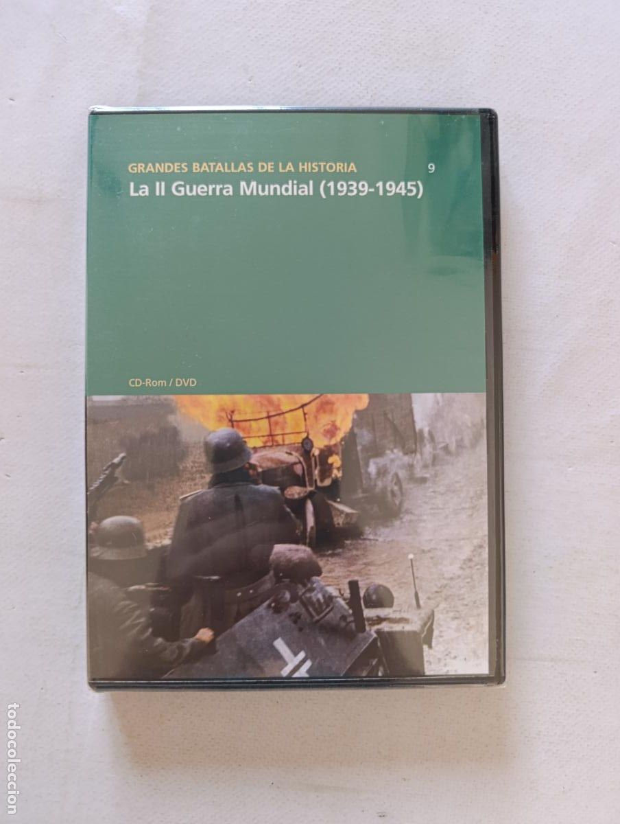 Cinema: DVD LA II GUERRA MUNDIAL (1939 - 1945) - GRANDES BATALLAS DE LA HISTORIA N&ordm; 9 - NUEVO PRECINTADO (Y8