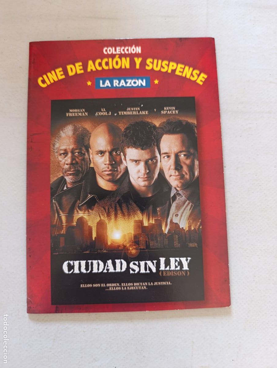 Cine: DVD CIUDAD SIN LEY - MORGAN FREEMAN, KEVIN SPACEY - FUNDA FINA CARTON (X8)