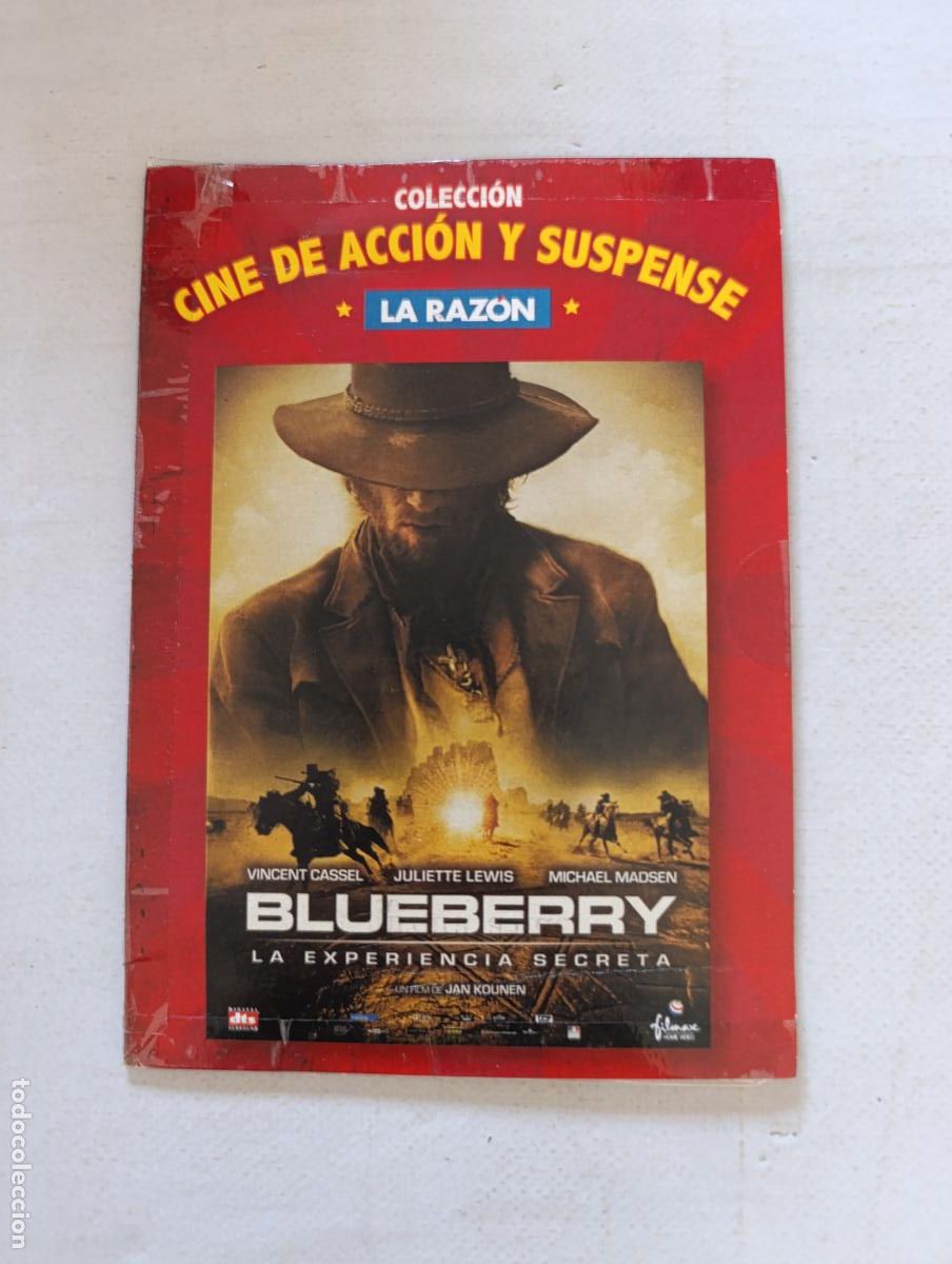 Cine: DVD BLUEBERRY - VINCENT CASSEL - FUNDA FINA CARTON (Z8)